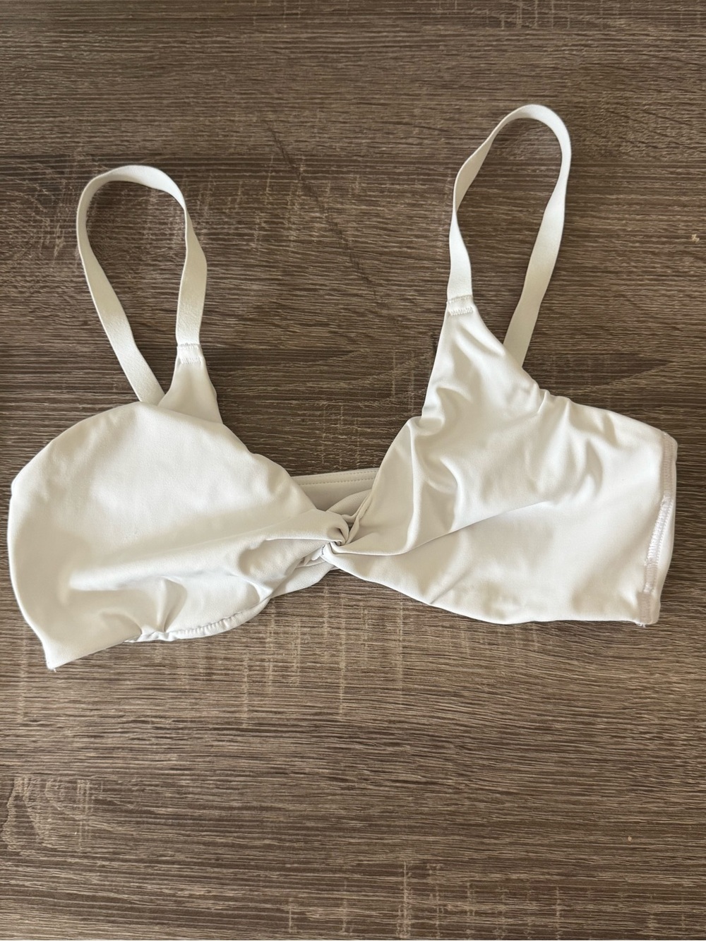 Gymshark white twist front bralette size small